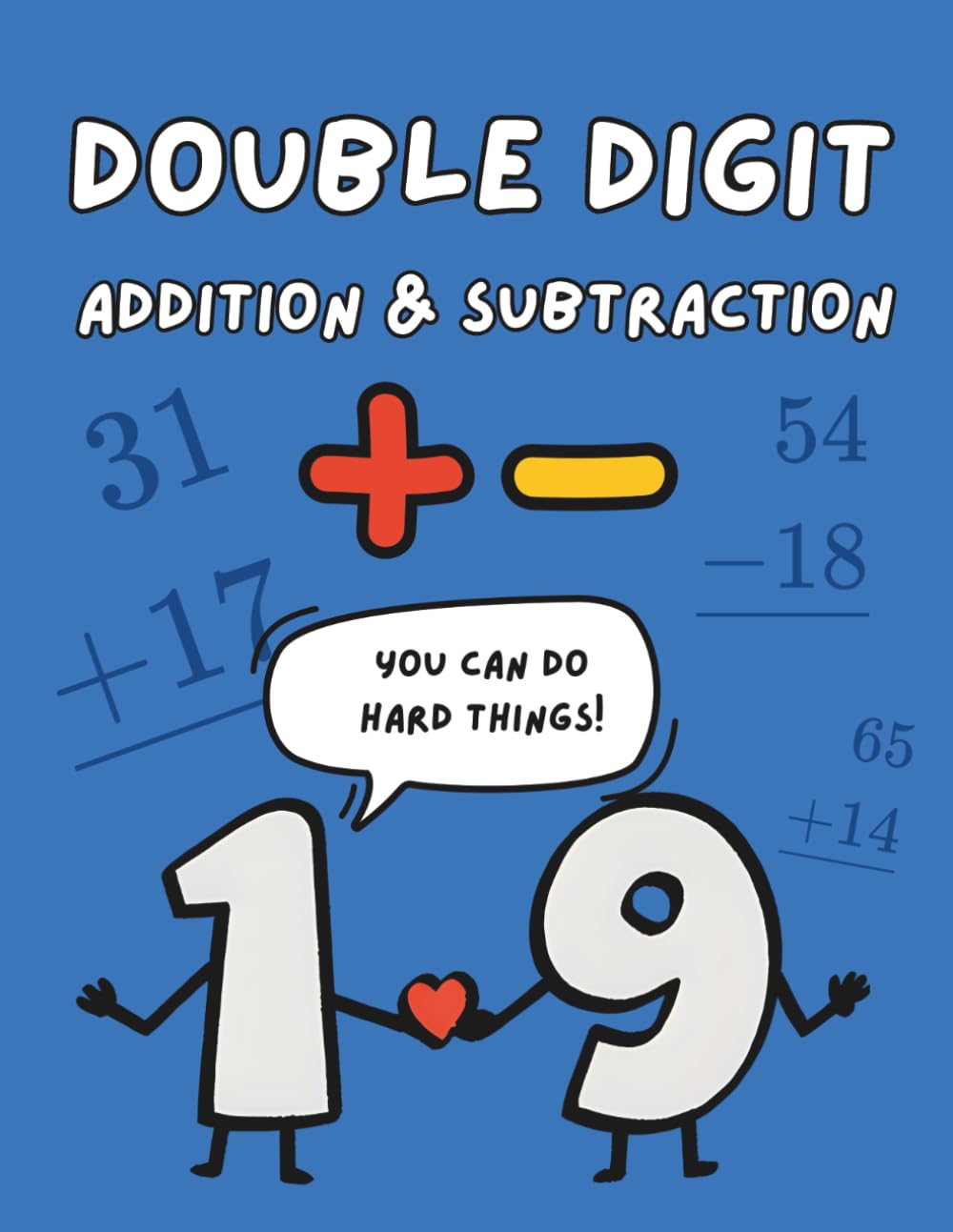 Double Digit Addition & Subtraction Practice Workbook Cover